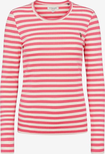 U.S. POLO ASSN. Paita 'Chanett' värissä vaalea pinkki / valkoinen, Tuotenäkymä