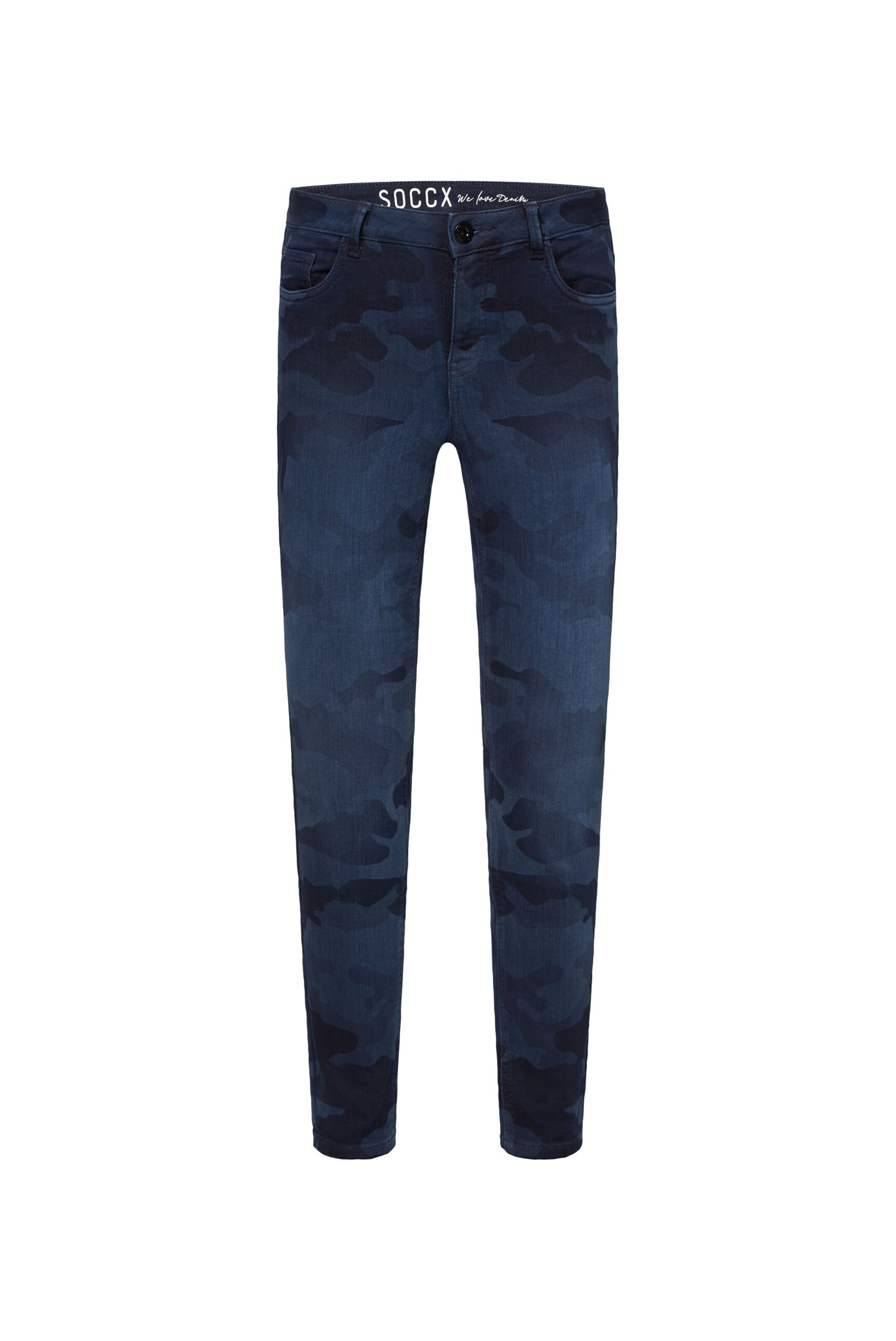 Soccx Slim fit Jeans in Blue: front
