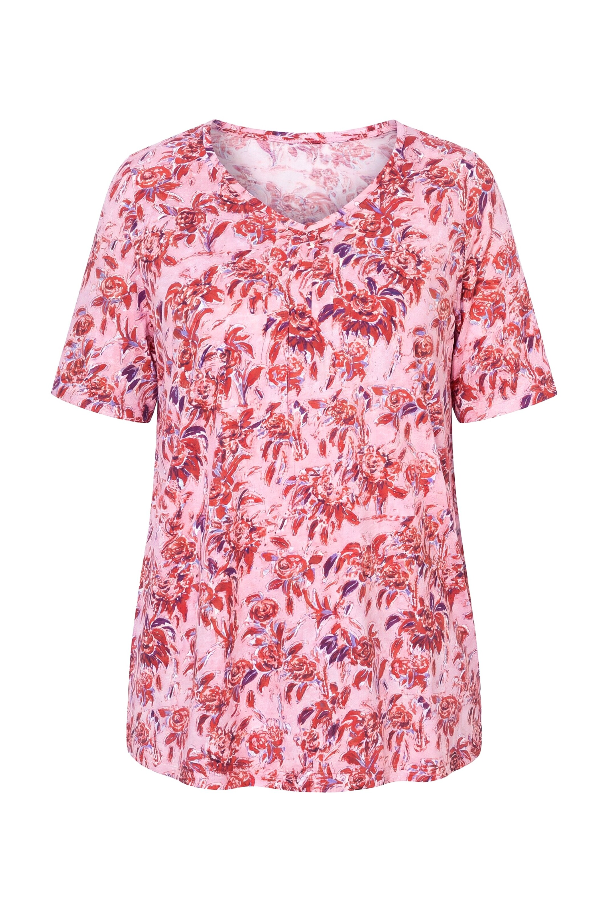 Ulla Popken Shirt in M-L in de kleur Pink / Rosa, Productweergave