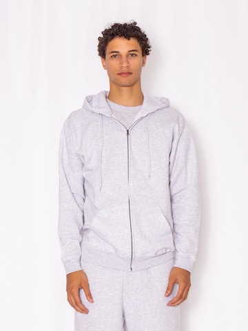 Giacca di felpa 'Zip Hoodie' di FRUIT OF THE LOOM in grigio