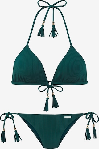 Elbsand Kolmio Bikini värissä vihreä: etupuoli