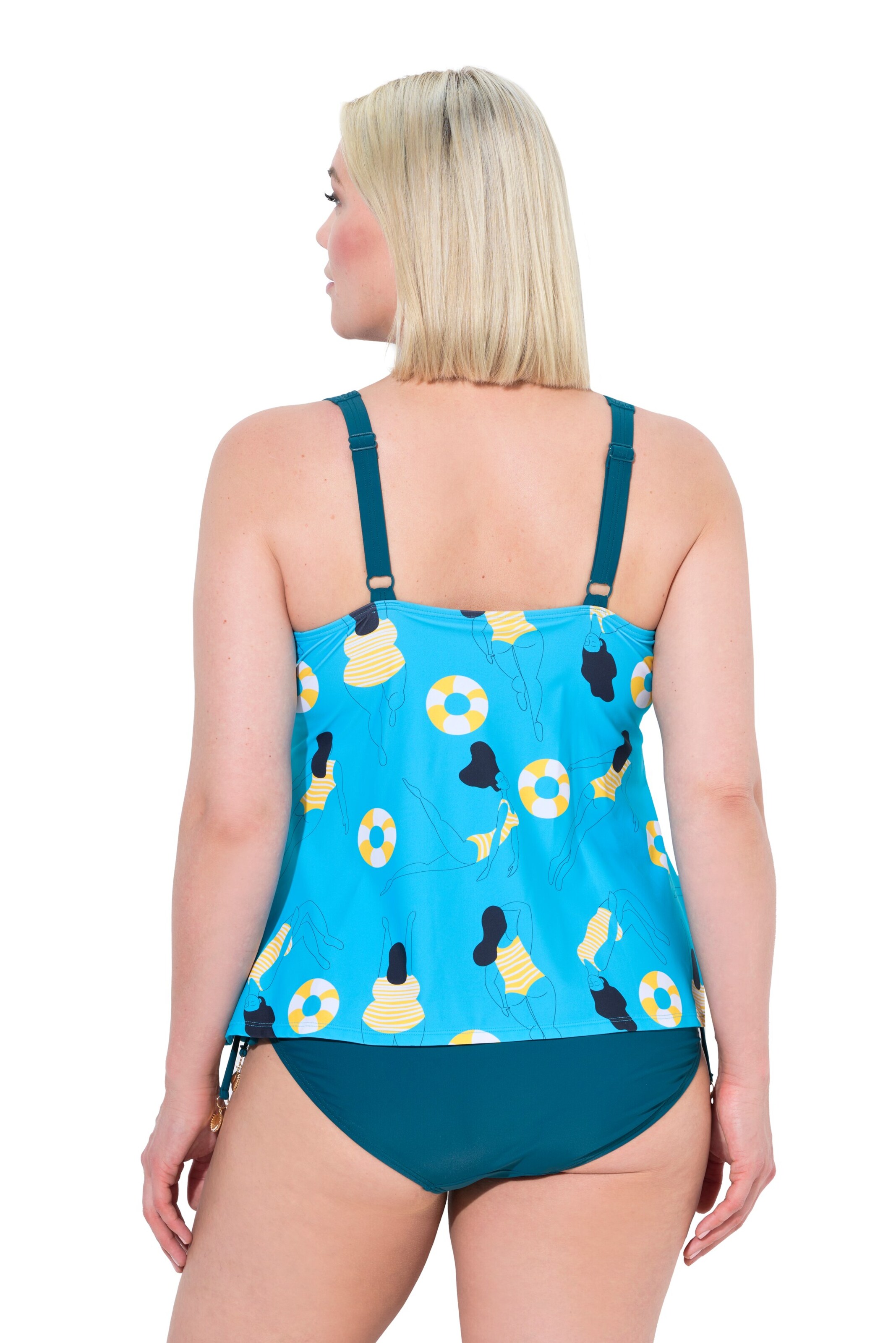 Bustier Haut de tankini Ulla Popken en bleu