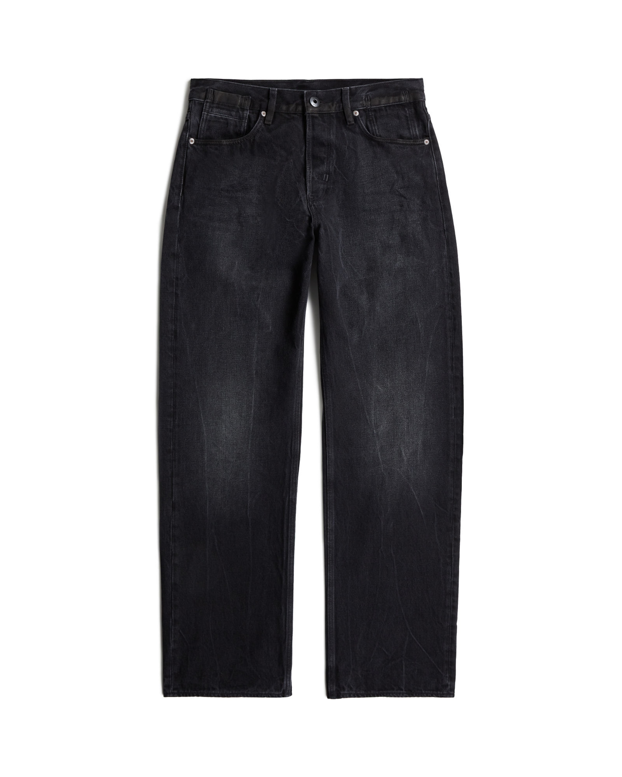 G-STAR Wide leg Jeans 'Deeggie' in Zwart: voorkant