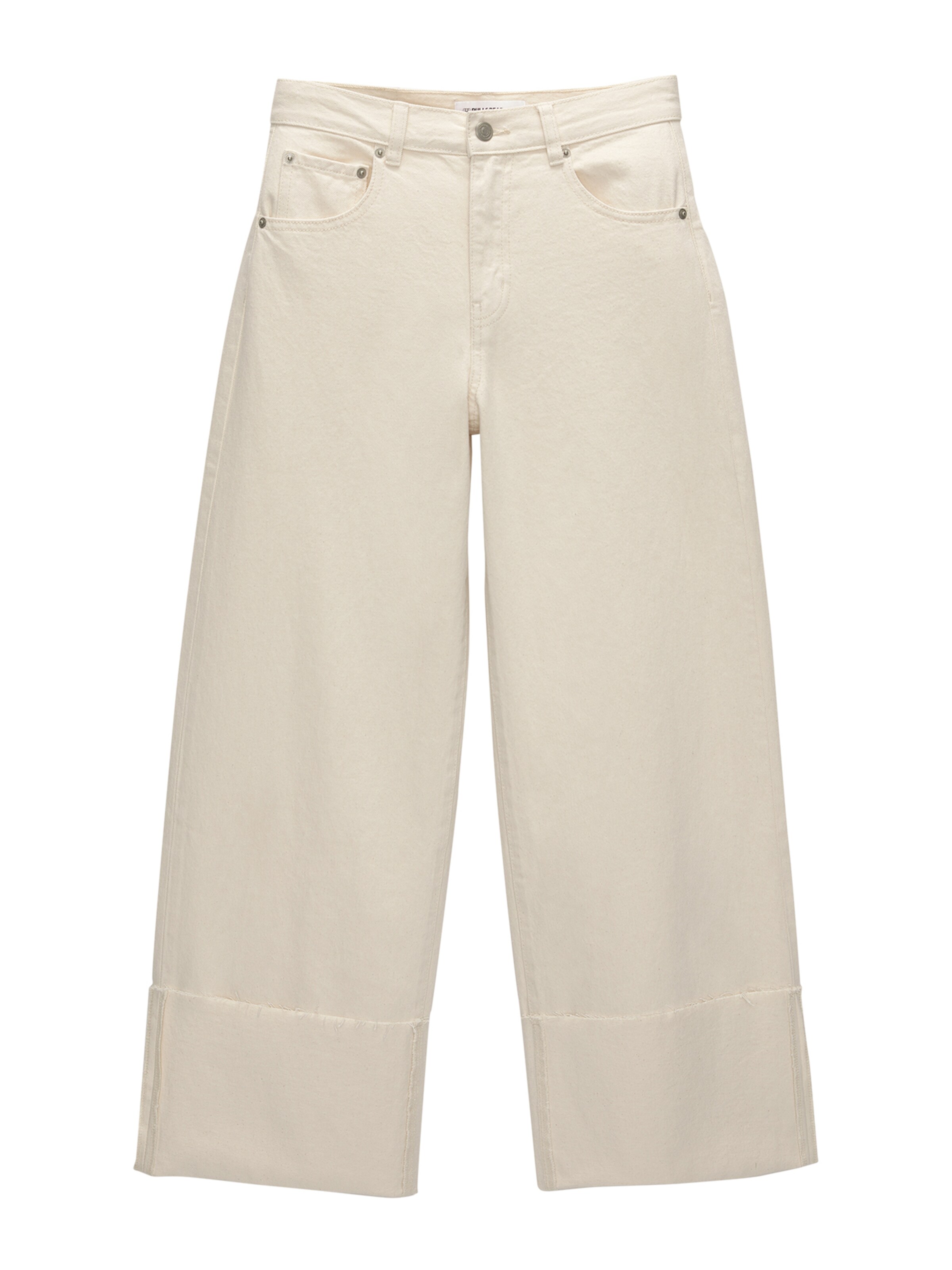 Pull&Bear Loosefit Džíny – béžová: přední strana