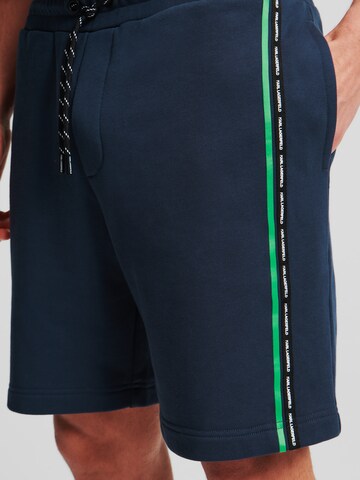 Karl Lagerfeld Regular Hose in Blau