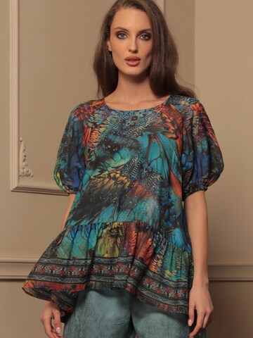 JIORO Bluse 'AMAZONIA' in Mischfarben