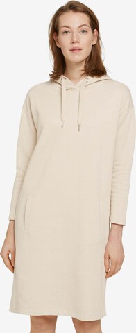 TOM TAILOR Jurk in Beige: voorkant