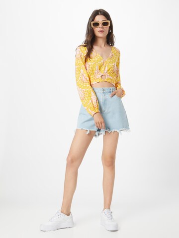 Y.A.S - Blusa 'PETAL' en amarillo