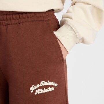 new balance Wide leg Broek 'Heritage' in Bruin