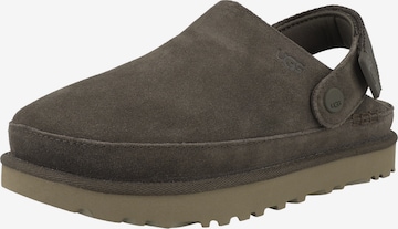 UGG Clogs 'Goldenstar' in Brown: front