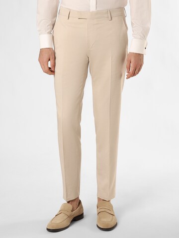 JOOP! Slim fit Pleated Pants 'Blayr' in Beige: front