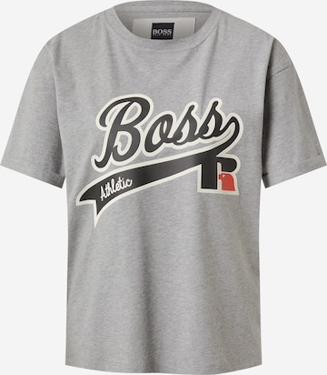 BOSS T-Shirt 'C_Evarsy_Russell Athletics' in Grau: front