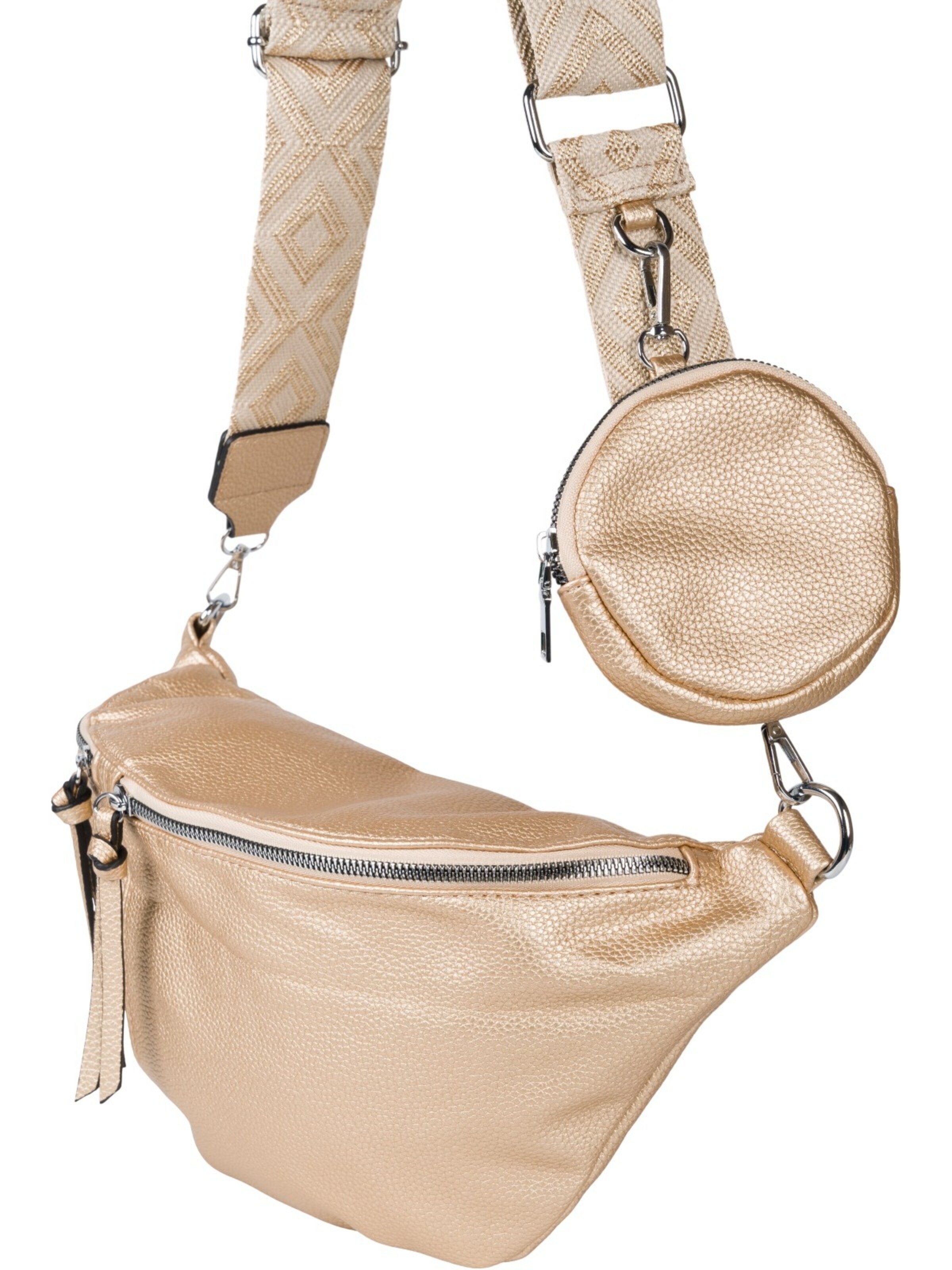 styleBREAKER Umhängetasche 'Halbmond Crossbody Bag Set 3-Teilig'‌‌‌‌‌‌‌‌‌‌ in Gold