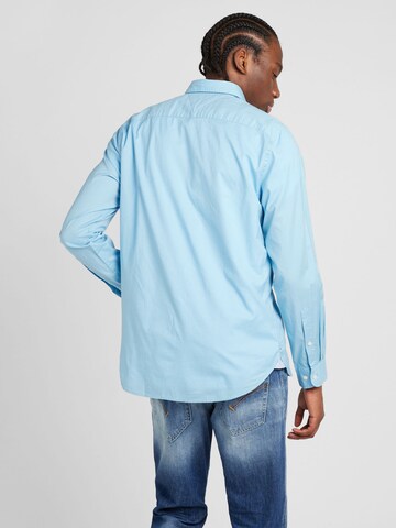 TOMMY HILFIGER Regular Fit Hemd in Blau