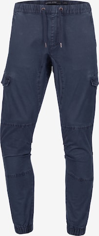 INDICODE JEANS Cargo Pants ' Cantu ' in Blue: front