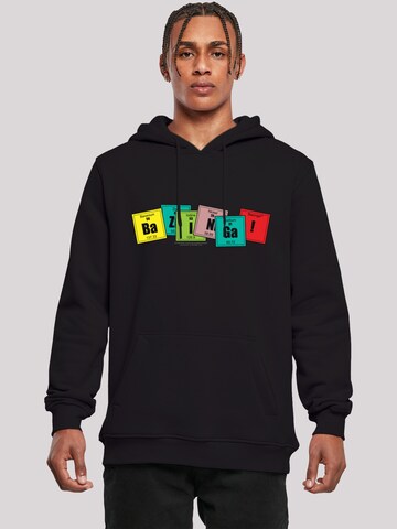 F4NT4STIC Sweatshirt 'Bazinga' in Zwart: voorkant