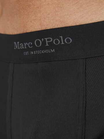Marc O'Polo Boxershorts ' Iconic Rib ' in Zwart: voorkant
