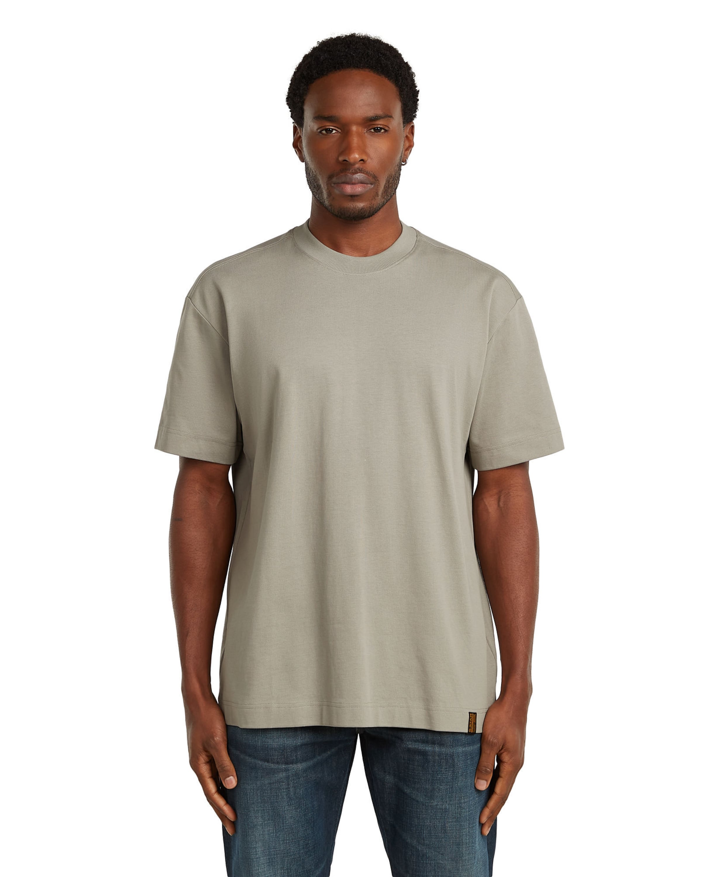 G-STAR T-Shirts-T-Shirt ' GS-01 Relaxed' in Beige: Vorderseite