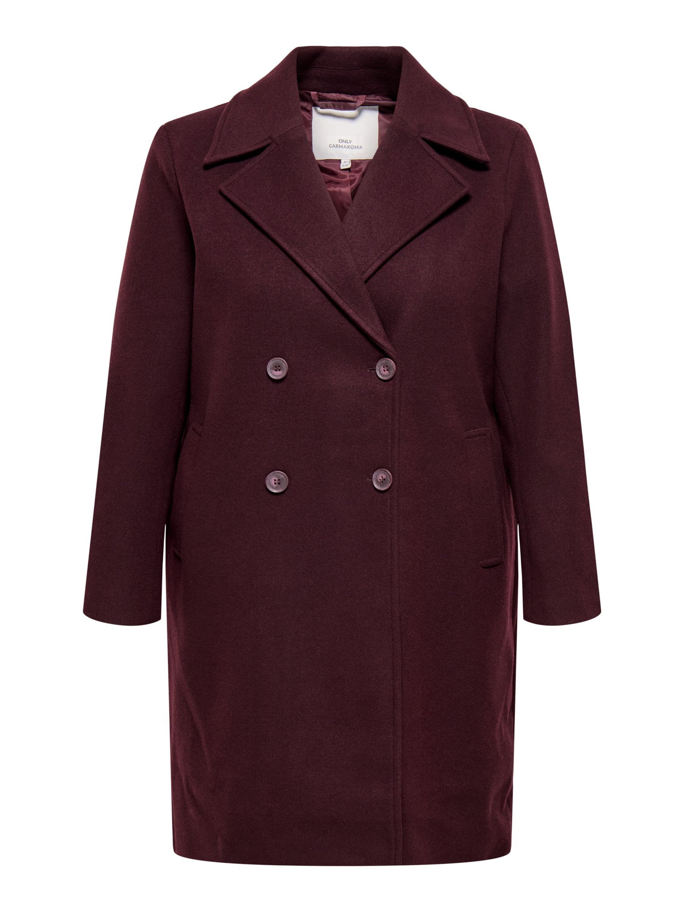 ONLY Carmakoma Tussenmantel 'ADINA' in Rood: voorkant