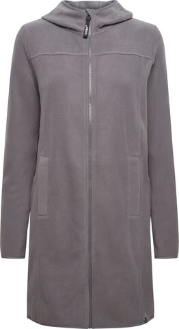 Oxmo Fleecejacke 'Fine' in Grau