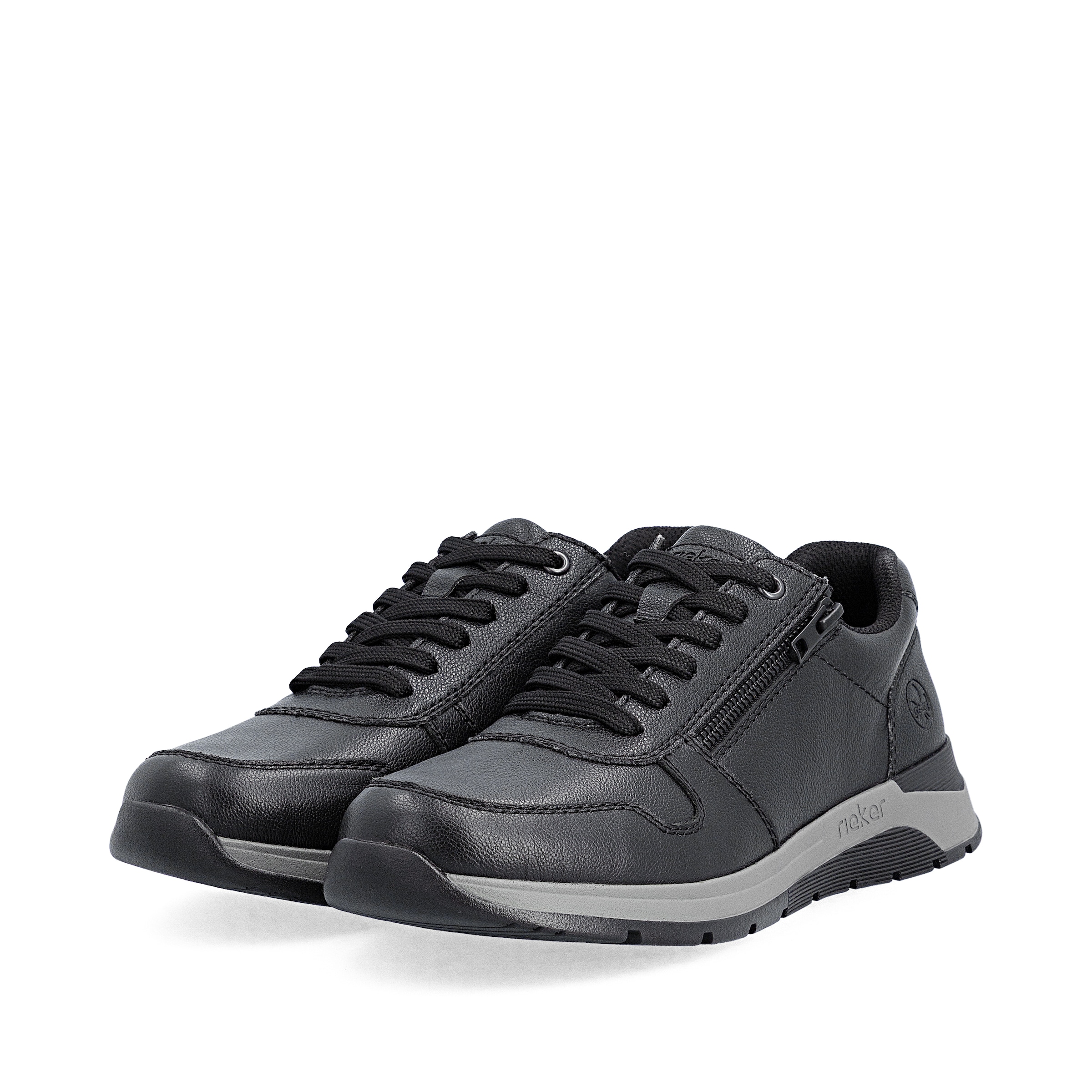 Rieker Lace-Up Shoes in Black