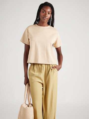 T-shirt 'SKYLAR' PIECES en beige : devant