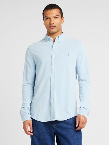 Polo Ralph Lauren Regular Fit Hemd in Blau: Vorderseite