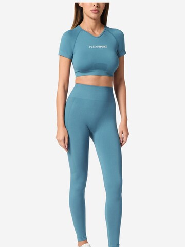 Skinny Pantaloni sportivi di Plein Sport in blu