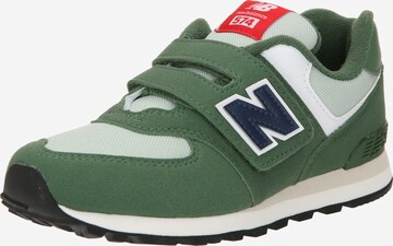 new balance Sneaker '574' i grön: framsida