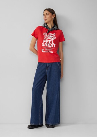 T-shirt QS en rouge