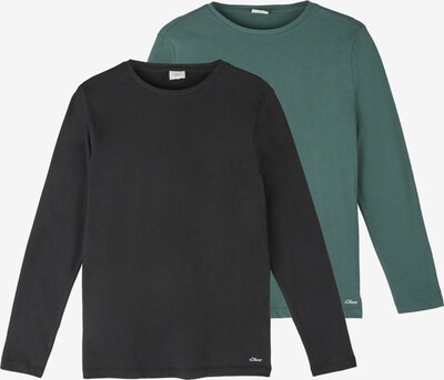 s.Oliver T-Shirt en vert / noir, Vue avec produit