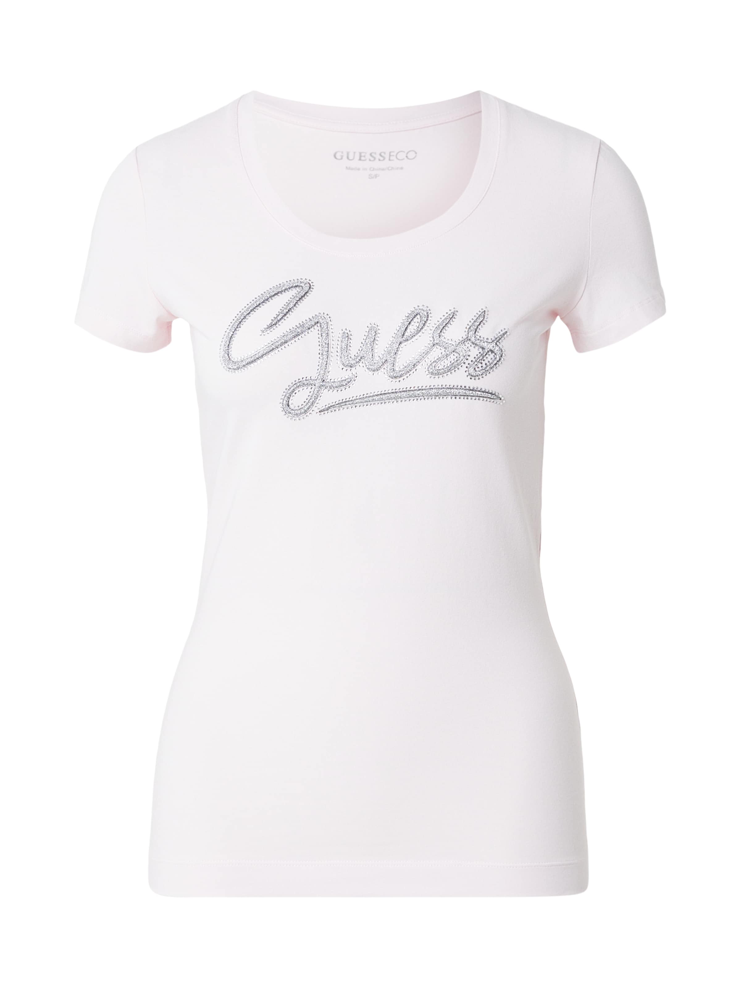T-shirt GUESS en rose : devant