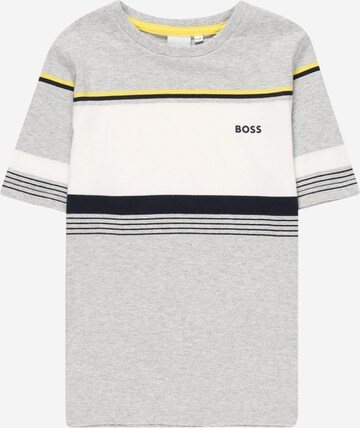 T-Shirt BOSS Kidswear en gris : devant