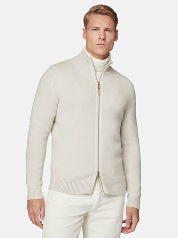 Boggi Milano Strickjacke in Beige: Vorderseite
