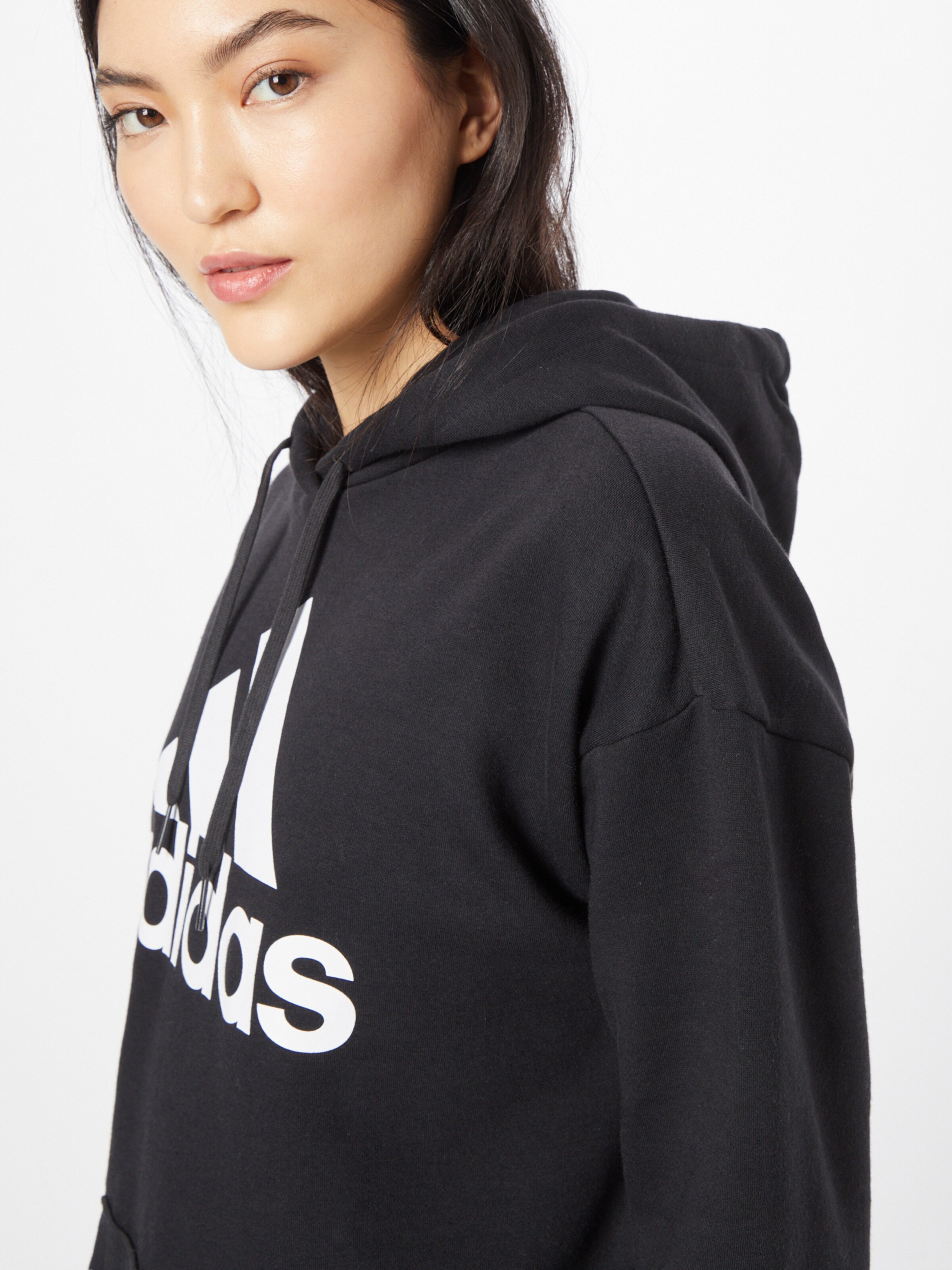 adidas badge of sport longline hoodie