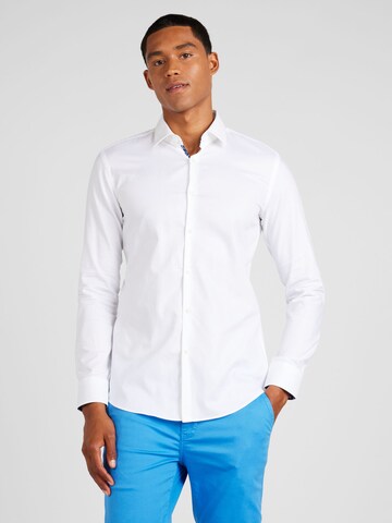 HUGO - Regular Fit Camisa 'Koey' em branco: frente