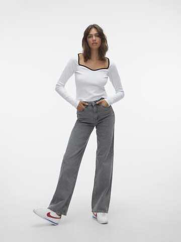 VERO MODA Wide leg Jeans 'VMTessa' in Grey