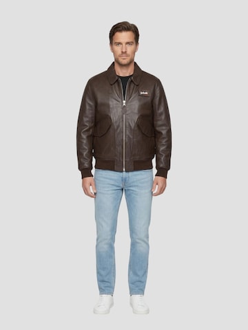 Schott NYC Winter Jacket in Brown