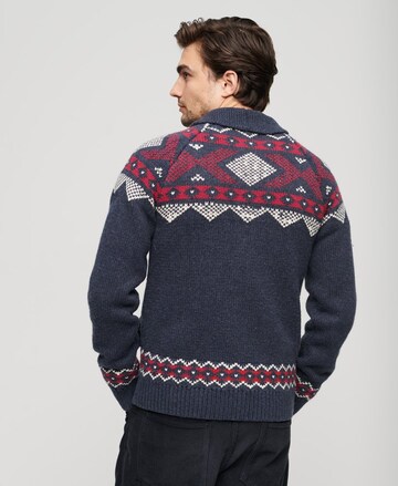 Superdry Knit Cardigan in Blue