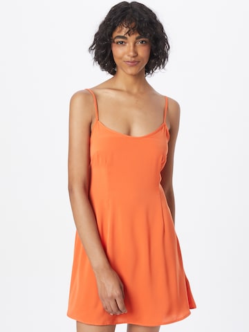 NA-KD - Vestido de verano en naranja: frente