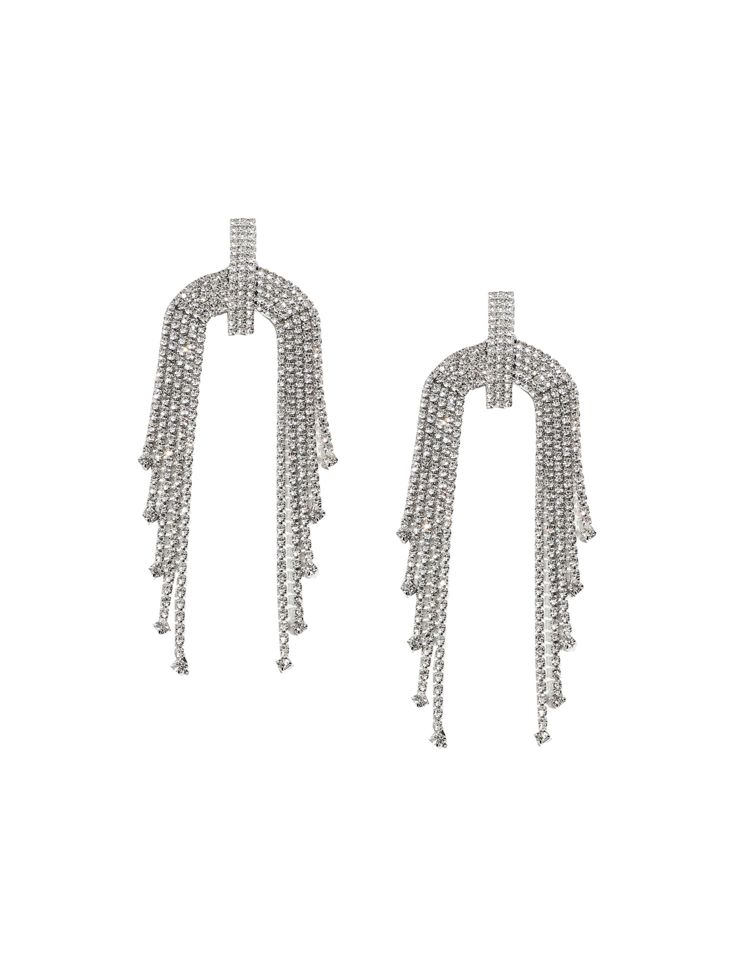 SOHI Pendientes 'Denisa' en plata, Vista del producto