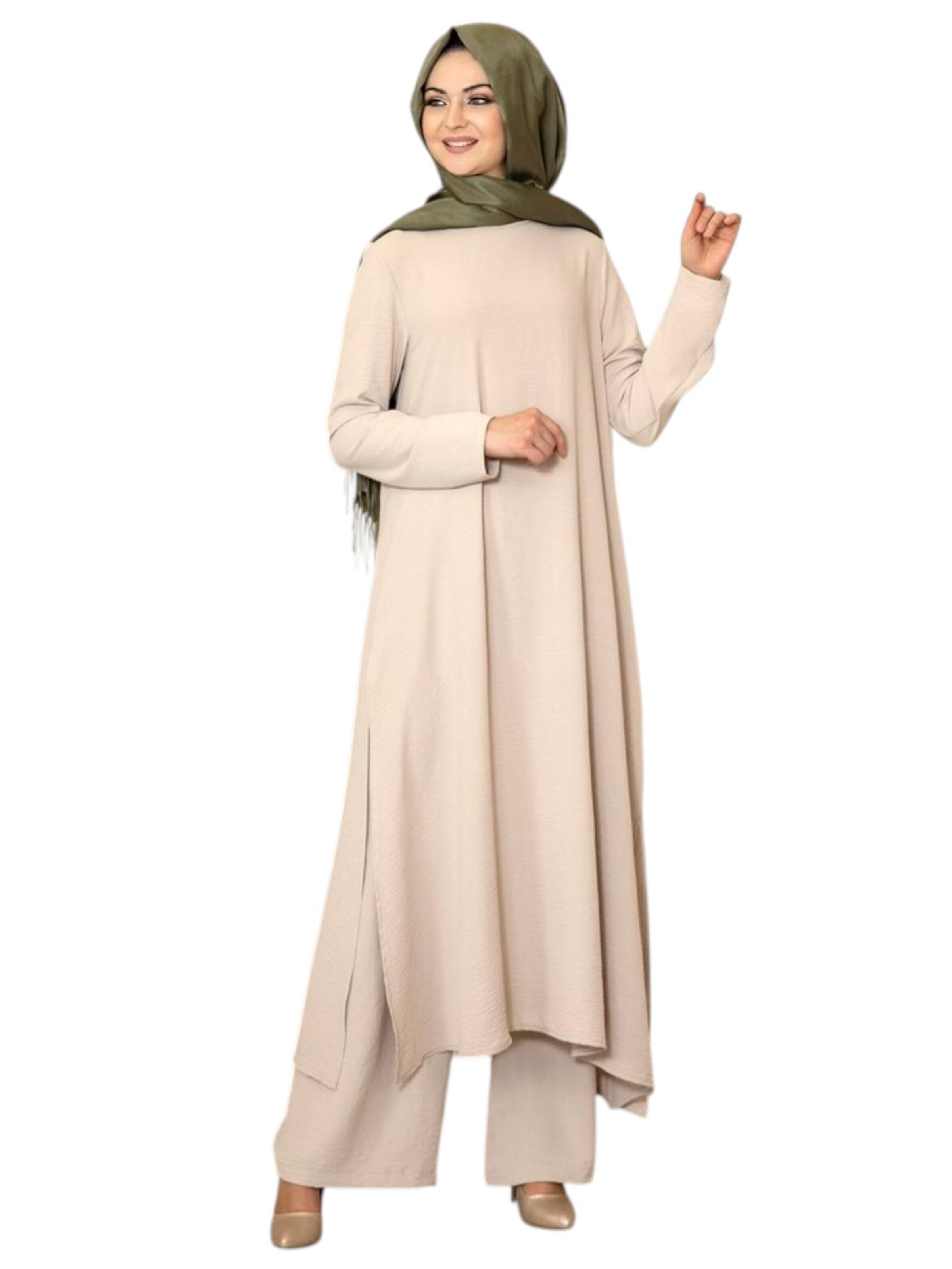 fashionshowcase Pantsuit 'Modest ECE-Set' in Beige