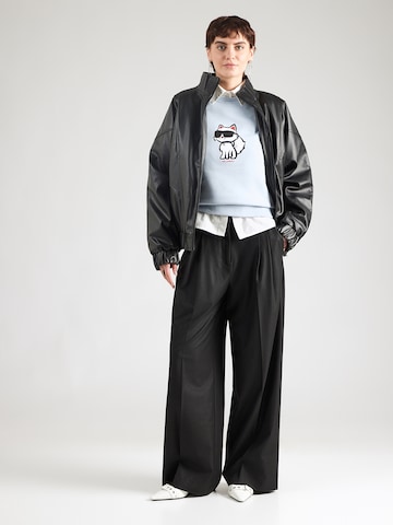 Sweat-shirt 'Ikon' Karl Lagerfeld en bleu
