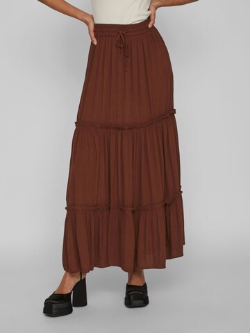 VILA Skirt in Brown: front