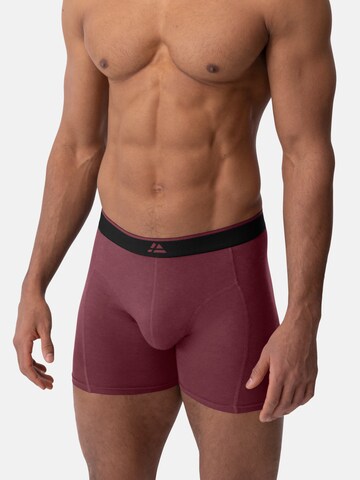 Boxers 'Bamboo' DANISH ENDURANCE en rouge : devant