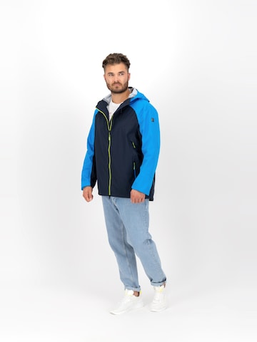 KILLTEC Outdoorová bunda 'Funktionsjacke KOS 38 Herren Outdoorjacke Regenjacke Kapuze' – modrá