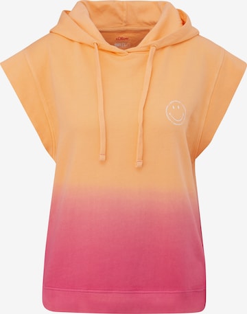 Sweat-shirt s.Oliver en rose : devant