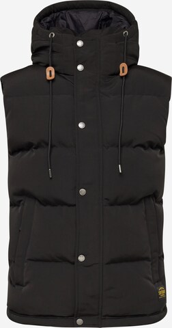 Superdry Bodywarmer 'EVEREST' in Zwart: voorkant