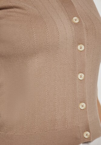 Usha Gebreid vest in Beige