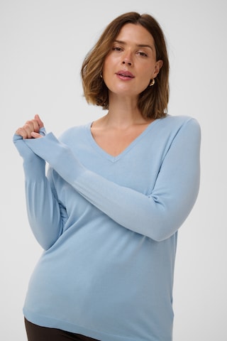 KAFFE CURVE Pullover 'KCLizzy' in Blau